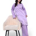 Lavender Embroidered Suit