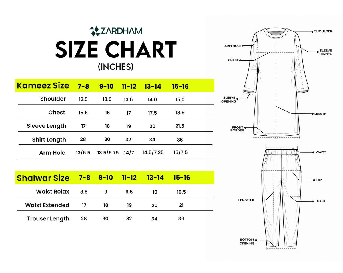 Size Chart for Rose Quartz