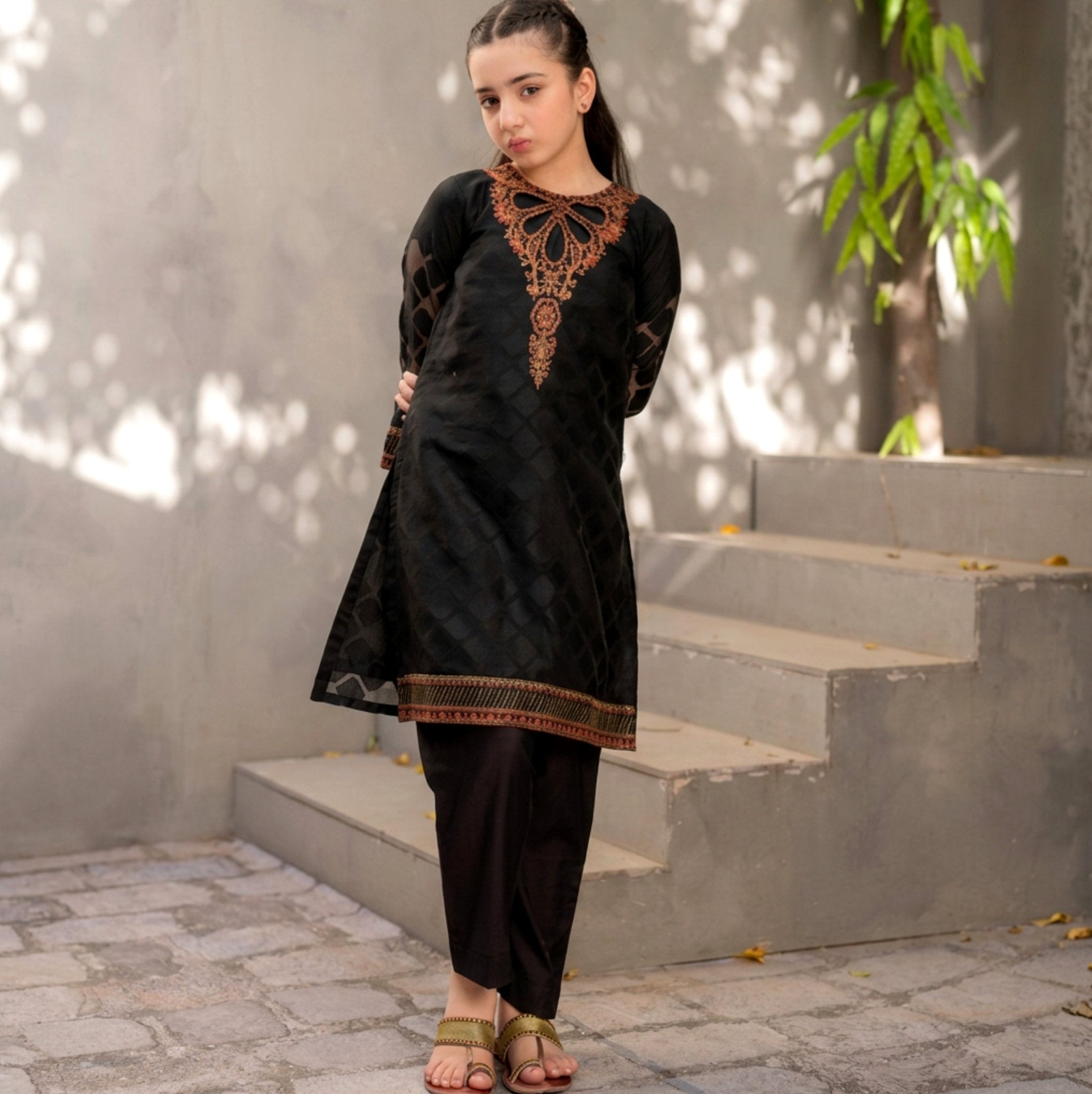 AURELIA festive ethnic set by Zardham, full-length styled shot on young model