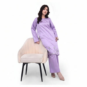 Lavender Embroidered Suit - Zardham – Trendy Clothing for Girls & Women