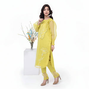 Zaynah – Appliqué Organza Set - Zardham – Trendy Clothing for Girls & Women